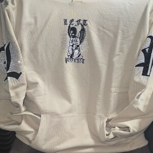 LeftPoint Cream Rinstone Hoddie.